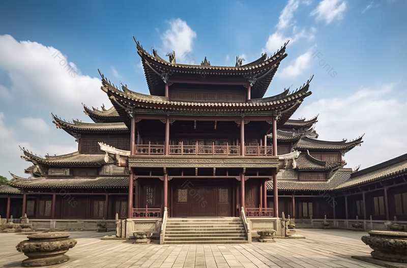 古代建筑太湖第一峰卸茶楼生态园摄影图,高清,摄影图,摄影图片,图片大全,摄影图免费下载
